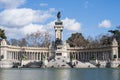 Alfonso XII statue on Retiro Park in Madrid. Royalty Free Stock Photo